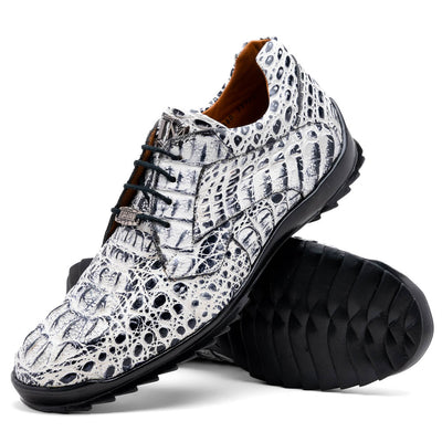 Marco_Di_Milano Kratos Newspaper Luxury Leather Shoe