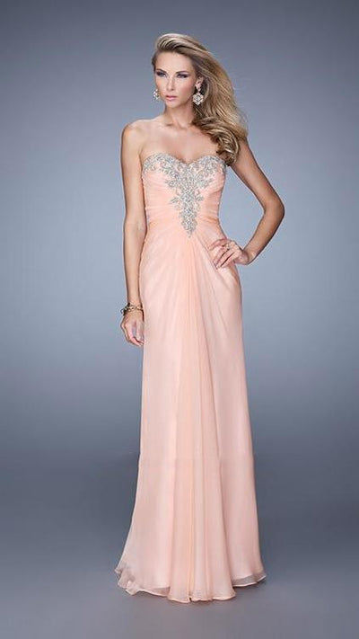 La Femme 21214 Embellished Chiffon Evening Gown