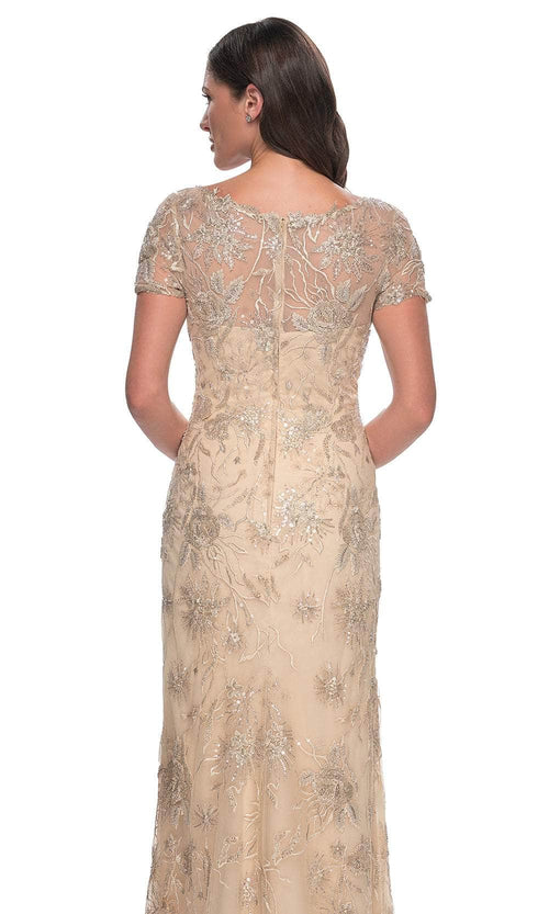 La Femme 30798 Beaded Lace Evening Dress