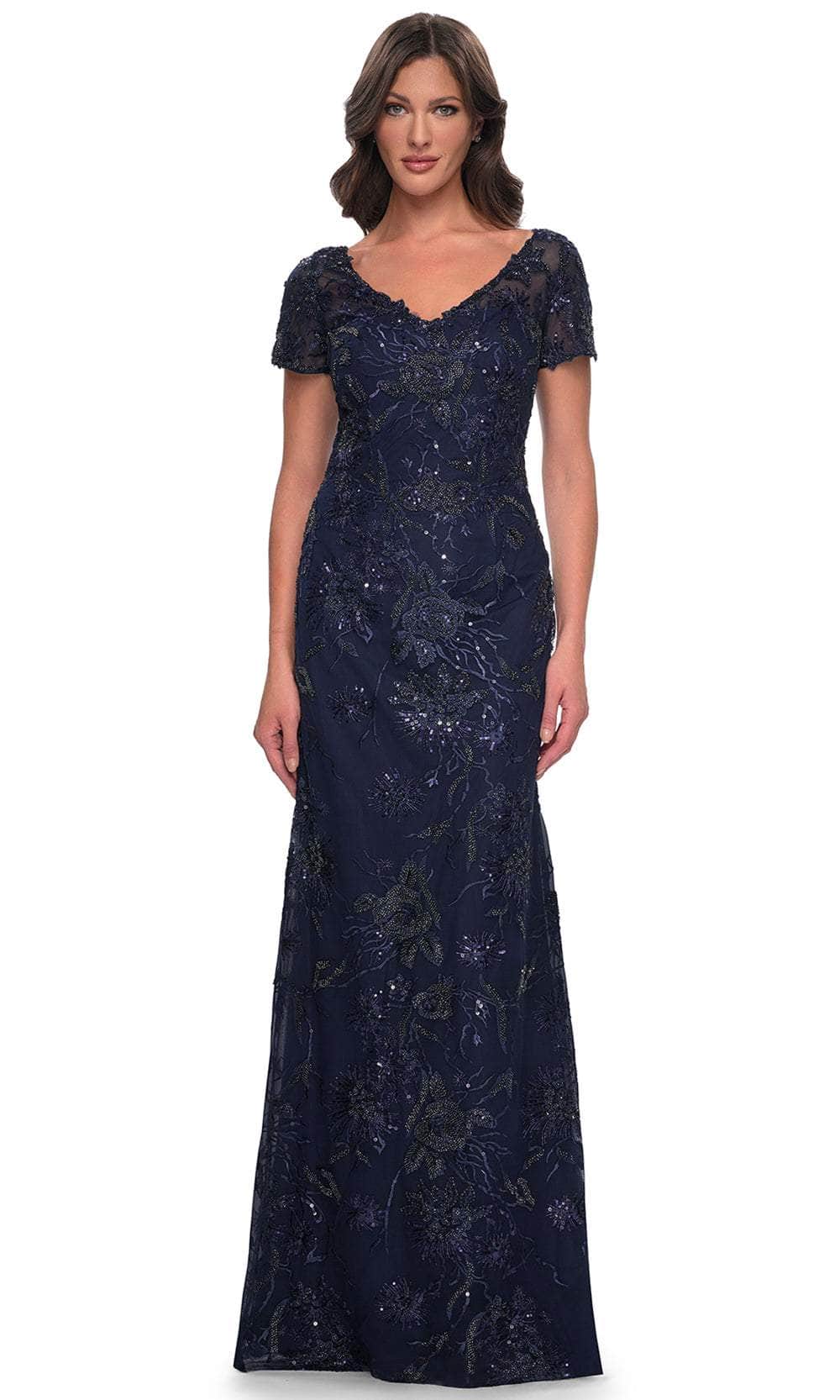 La Femme 30798 Beaded Lace Evening Dress – SuitUSA