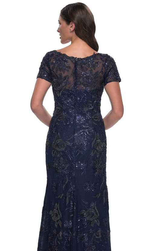 La Femme 30798 Beaded Lace Evening Dress