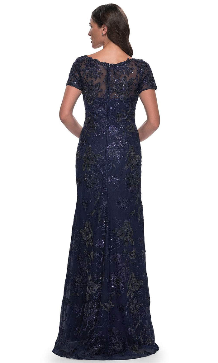 La Femme 30798 Beaded Lace Evening Dress