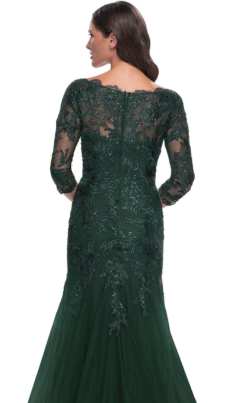 La Femme 30823 Mermaid Tulle Evening Dress