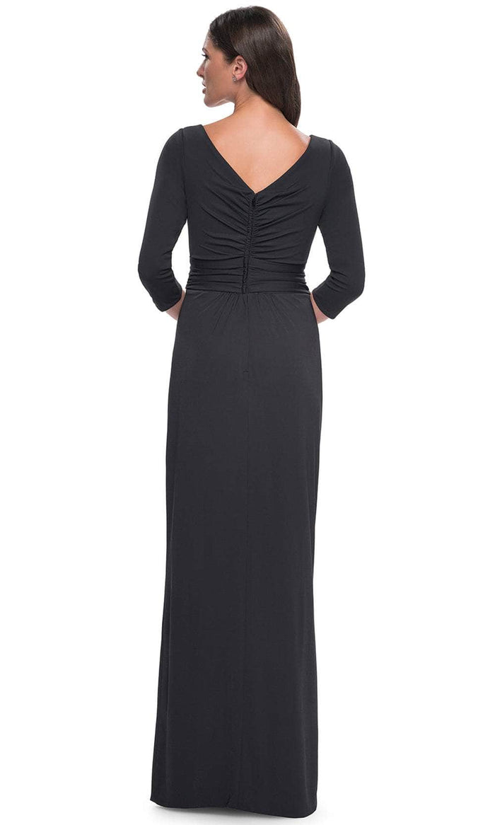 La Femme 31014 Tulip Hem Jersey Evening Dress