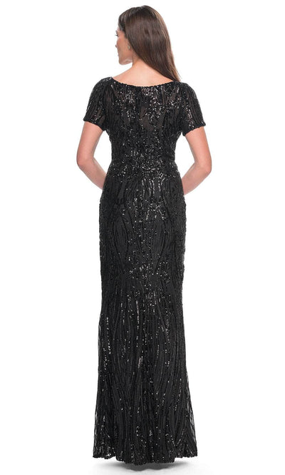 La Femme 31852 Scoop Neck Sequin Evening Dress