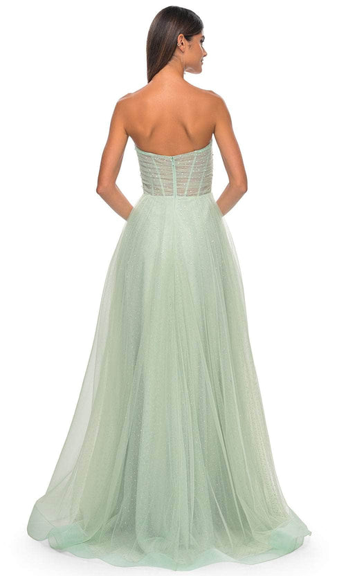 La Femme 31997 Shirred Sweetheart Prom Dress