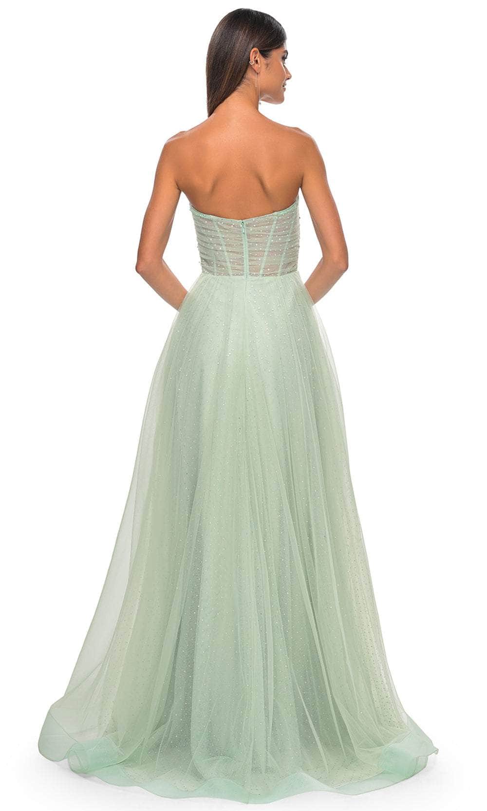 La Femme 31997 Shirred Sweetheart Prom Dress