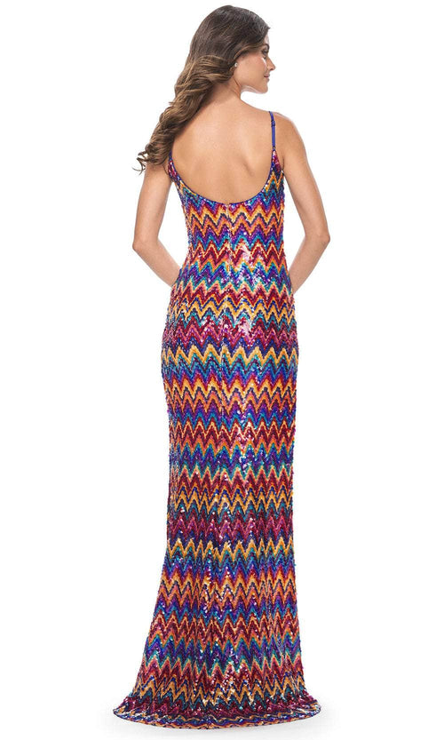 La Femme 32006 Sequin Sleeveless Fitted Bodice Prom Dress