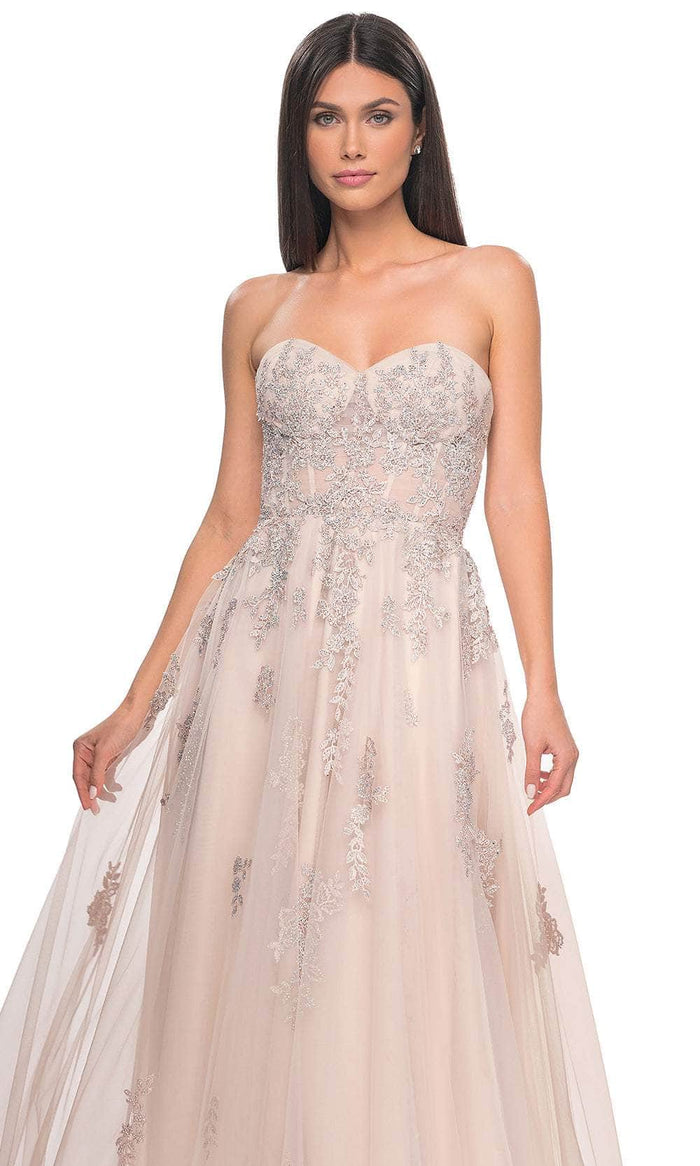 La Femme 32084 Lace Ornate Sweetheart Prom Dress