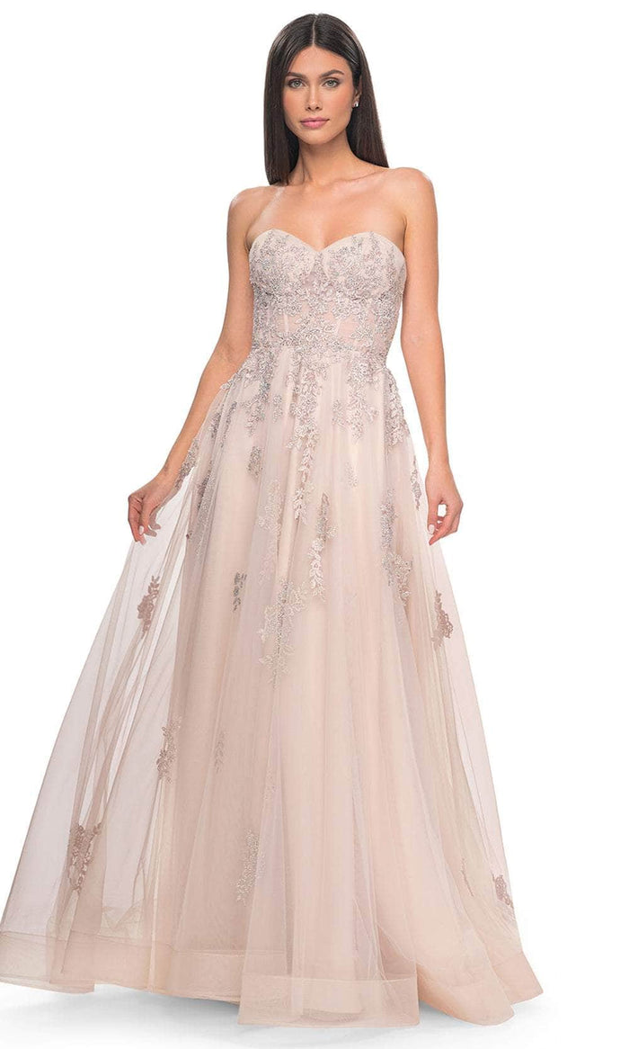 La Femme 32084 Lace Ornate Sweetheart Prom Dress