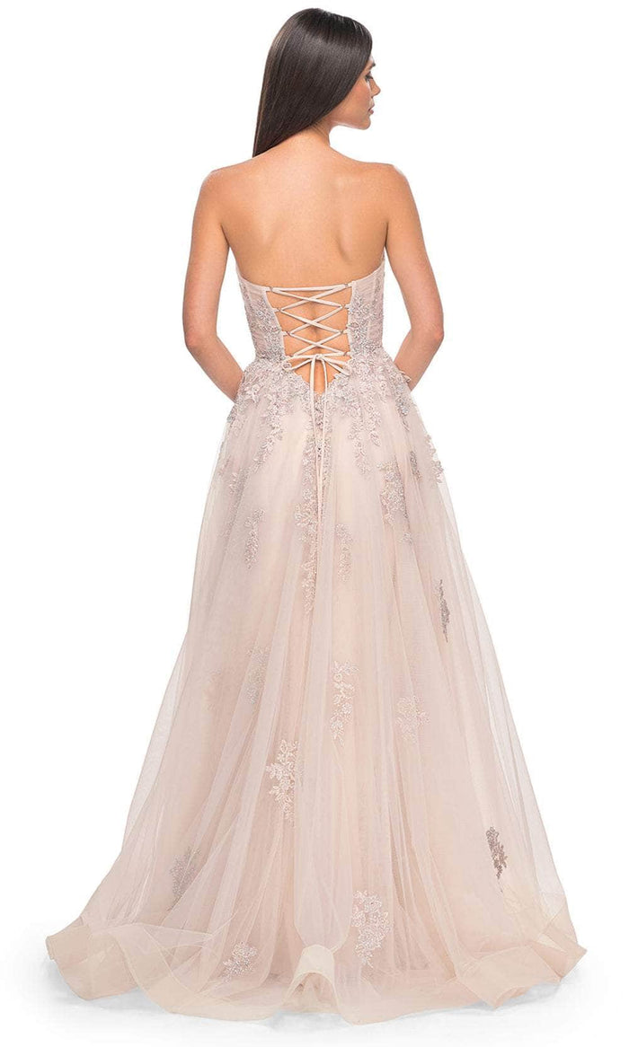 La Femme 32084 Lace Ornate Sweetheart Prom Dress