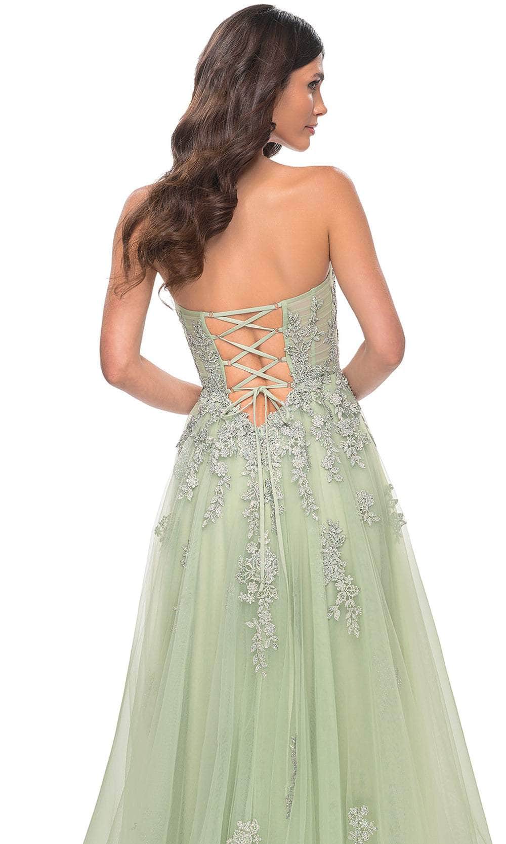 La Femme 32084 Lace Ornate Sweetheart Prom Dress