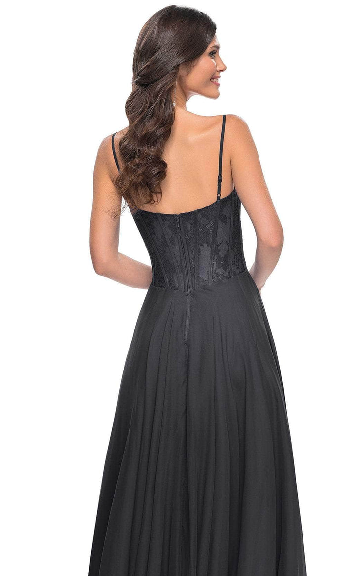 La Femme 32276 Lace Bustier Prom Dress