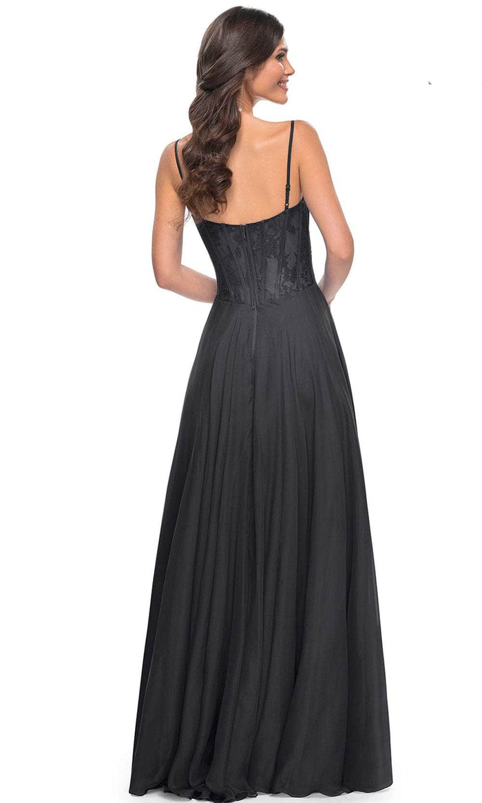 La Femme 32276 Lace Bustier Prom Dress