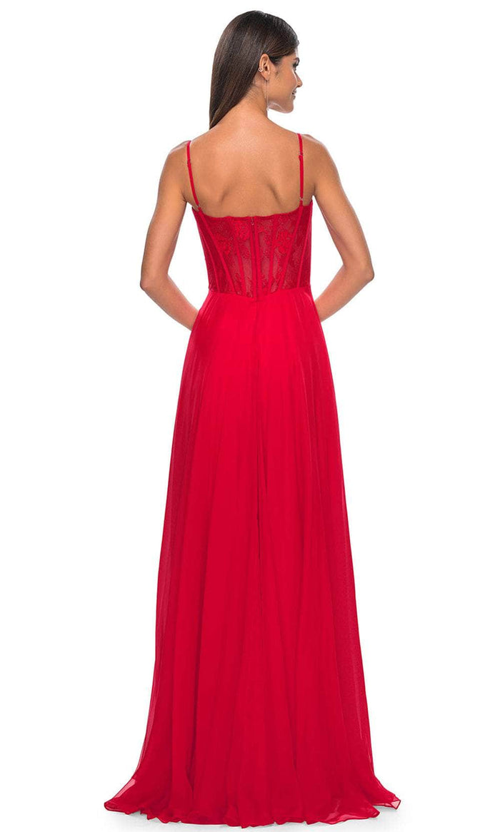 La Femme 32276 Lace Bustier Prom Dress