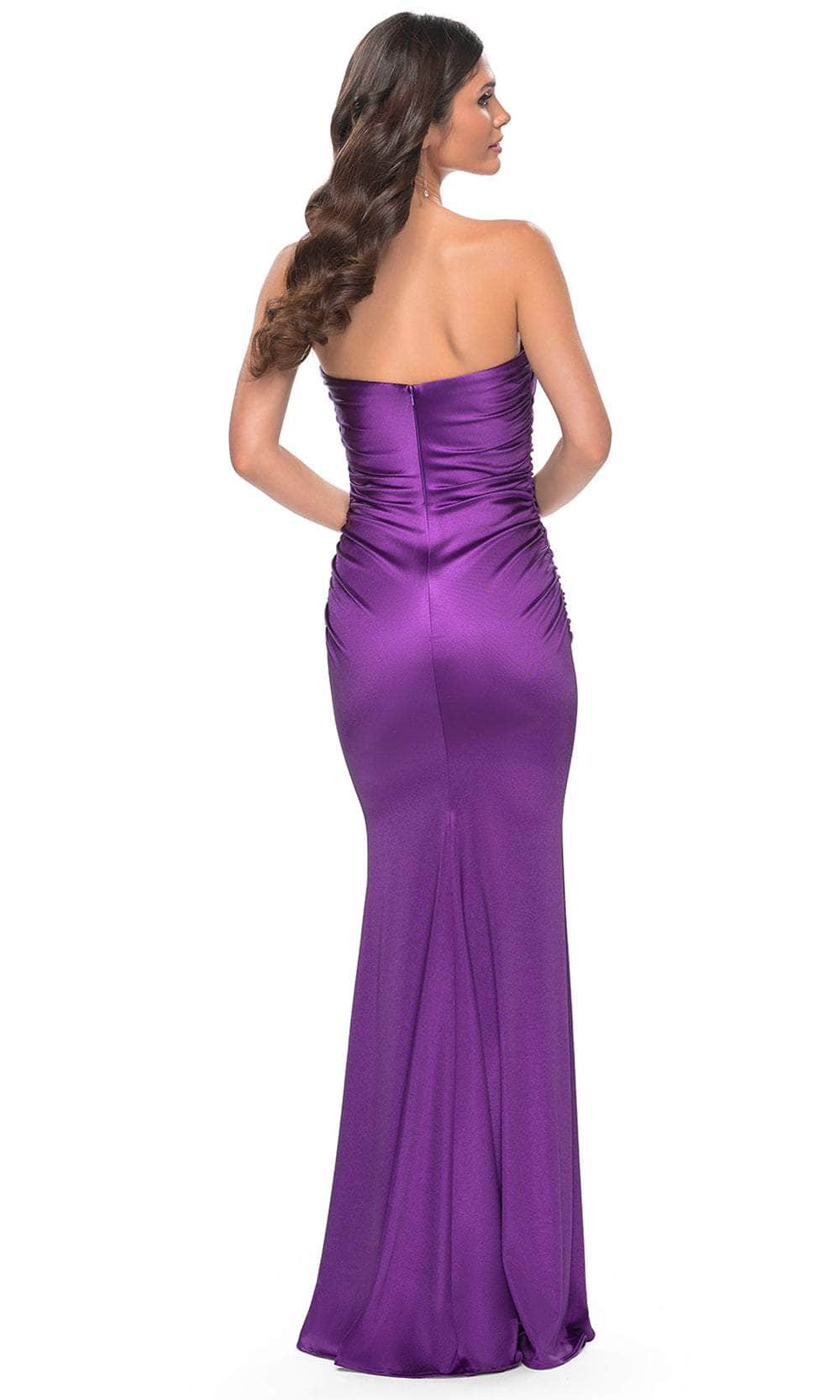 La Femme 32300 Strapless Satin Prom Dress