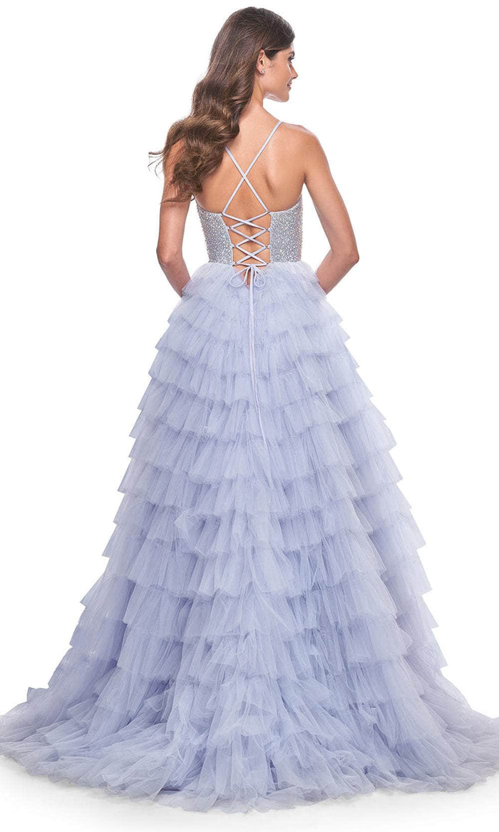 La Femme 32335 Sweetheart Neck Rhinestone Embellished Ballgown