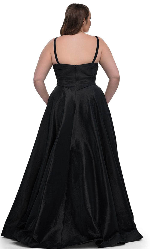 La Femme 33075 Stretch Taffeta Evening Gown