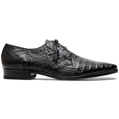 Marco Di Milano Lacio Black Leather Oxford Dress Shoe