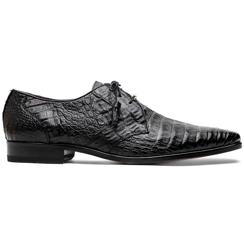 Marco Di Milano Lacio Black Leather Oxford Dress Shoe