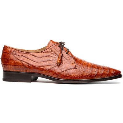 Marco Di Milano Lacio Caiman Crocodile Derby Brandy
