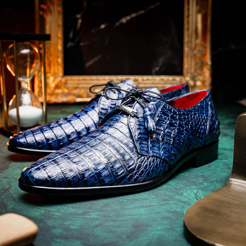 Marco Di Milano Lacio Navy Leather Dress Shoe