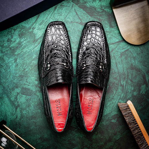Marco Di Milano Landro Black Leather Oxford