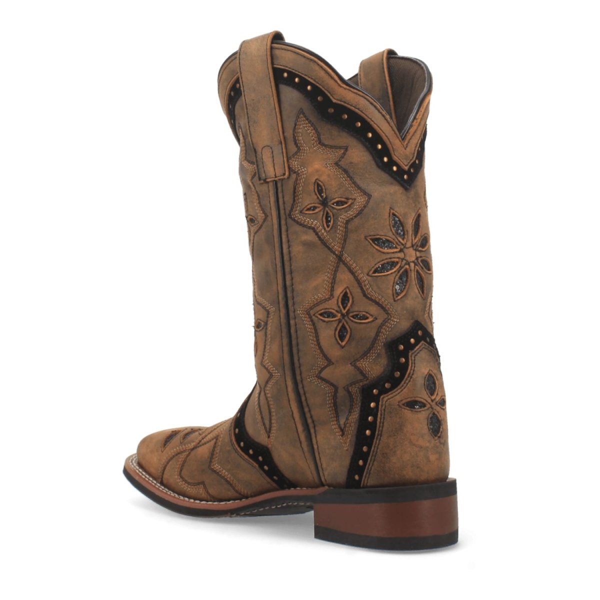 Laredo Women's Bouquet Broad Square Toe Leather Boots - Honey 5844