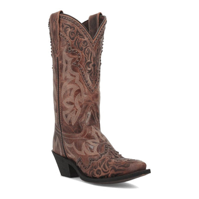 Laredo Women's Braylynn Snip Toe Leather Boots - Brown 52410