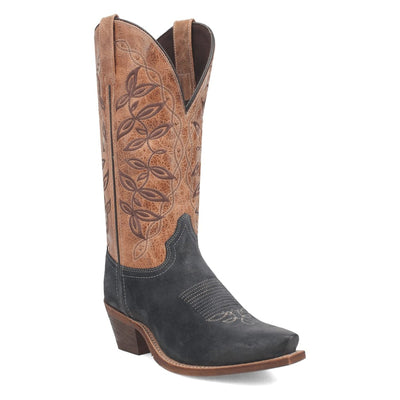 Laredo Women's Kama Snip Toe Leather Boots - Navy/Tan 20009