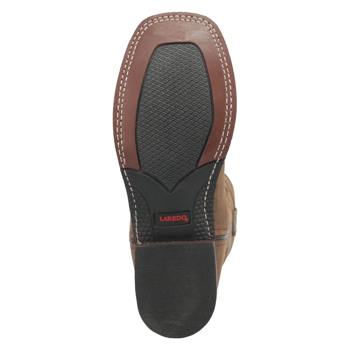 Laredo Women's Megan Broad Square Toe Leather Boots - Tan 3119