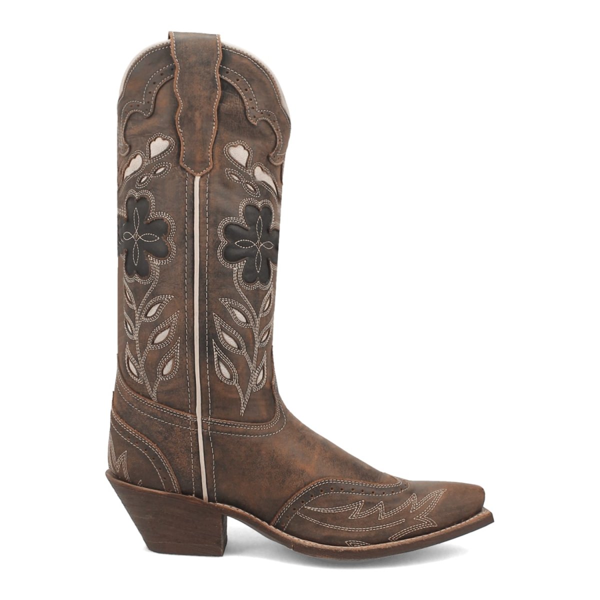 Laredo Women's Zury Snip Toe Leather Boots - Brown 54268