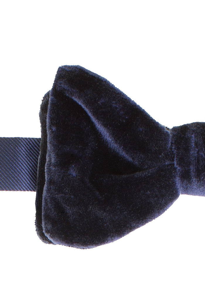 Luxor Navy Velvet Bow Tie by Larr Brio