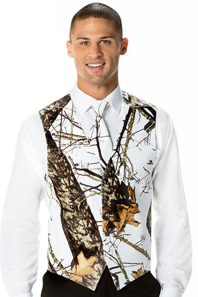 Mossy Oak Winter Tuxedo Vest by Larr Brio