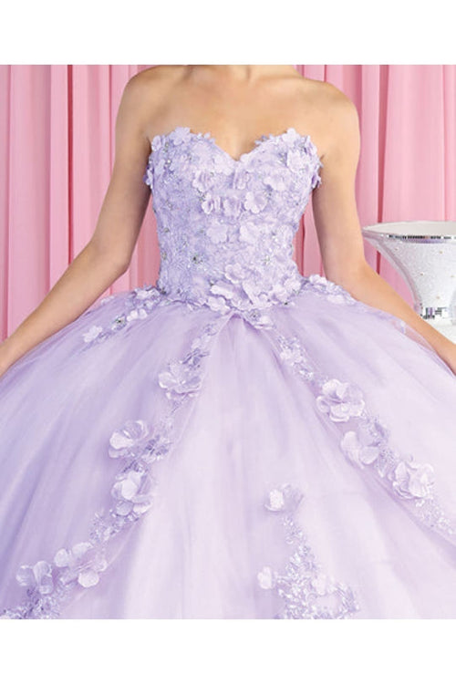Layla K LK177 Floral Appplique Ball Gown