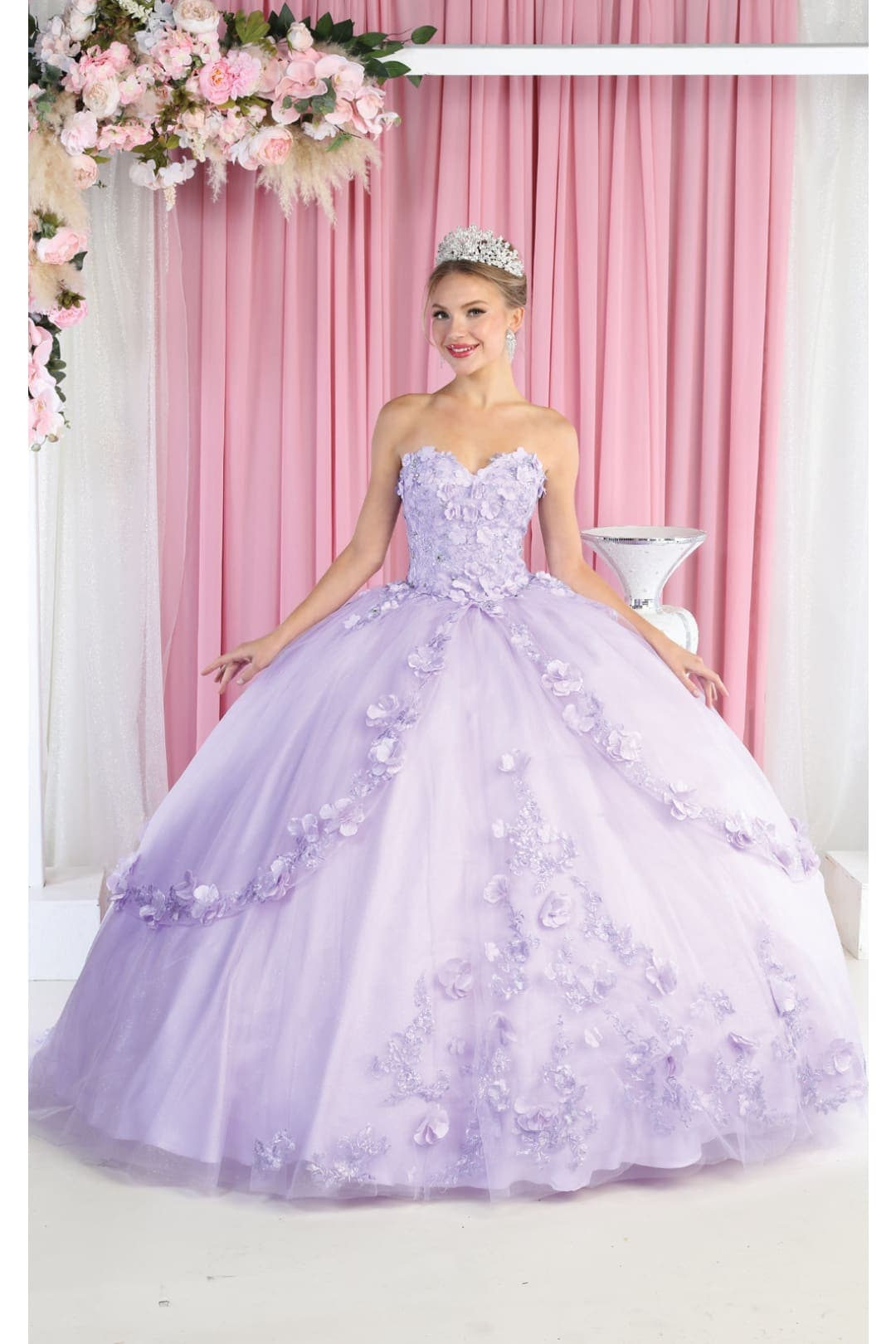 Layla K LK177 Floral Appplique Ball Gown – SuitUSA