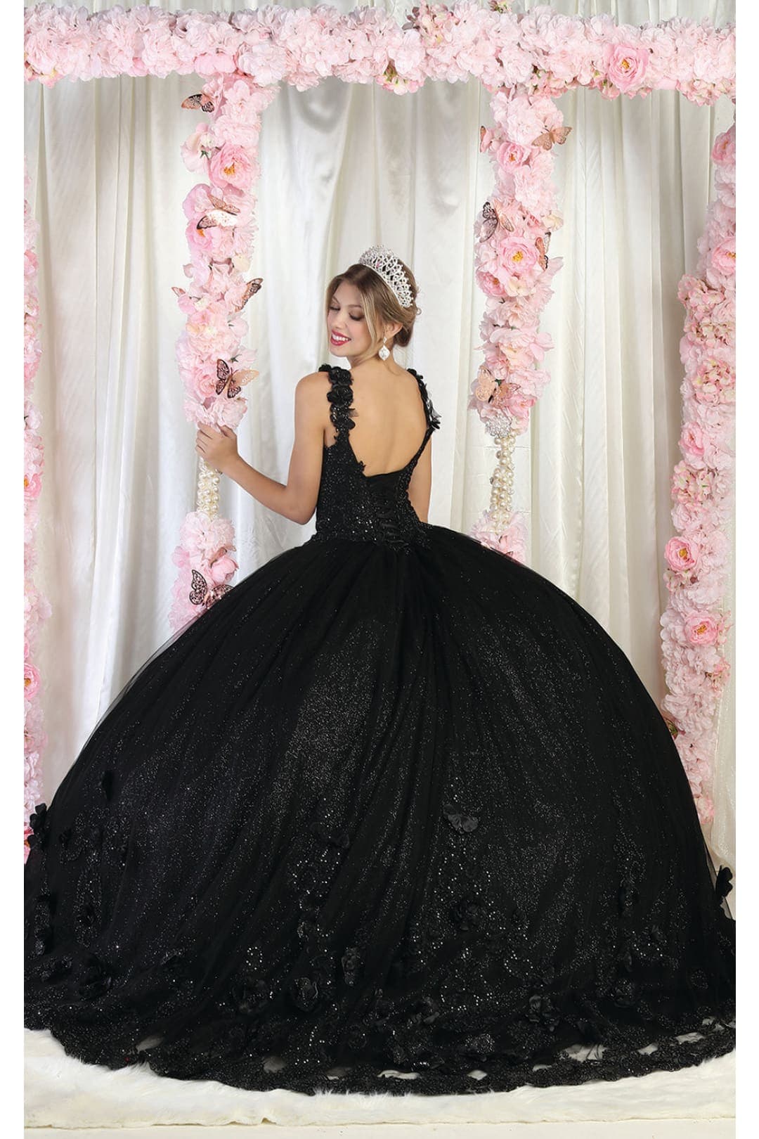 Germoso vestido - Vestidos de 15 años LK180 Corset Sleeveless Embroidered Quinceanera Ball Gown