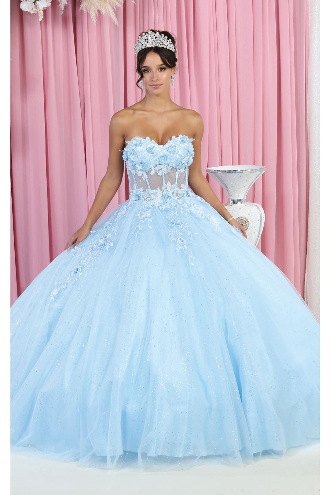 Sleeveless Quinceañera Ball Gown – SuitUSA