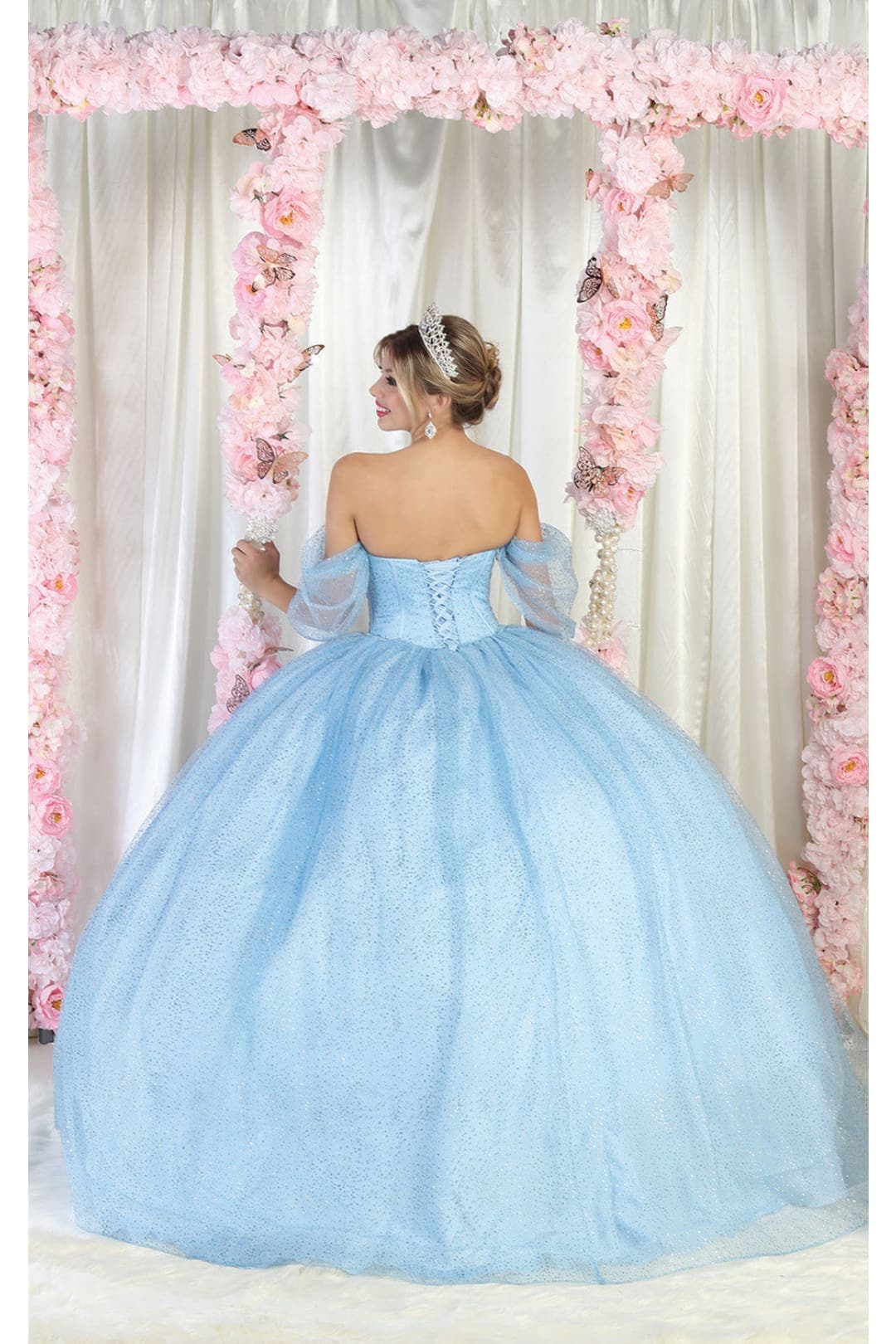 Layla K LK209 Glitter Corset Bone Quinceanera Dress