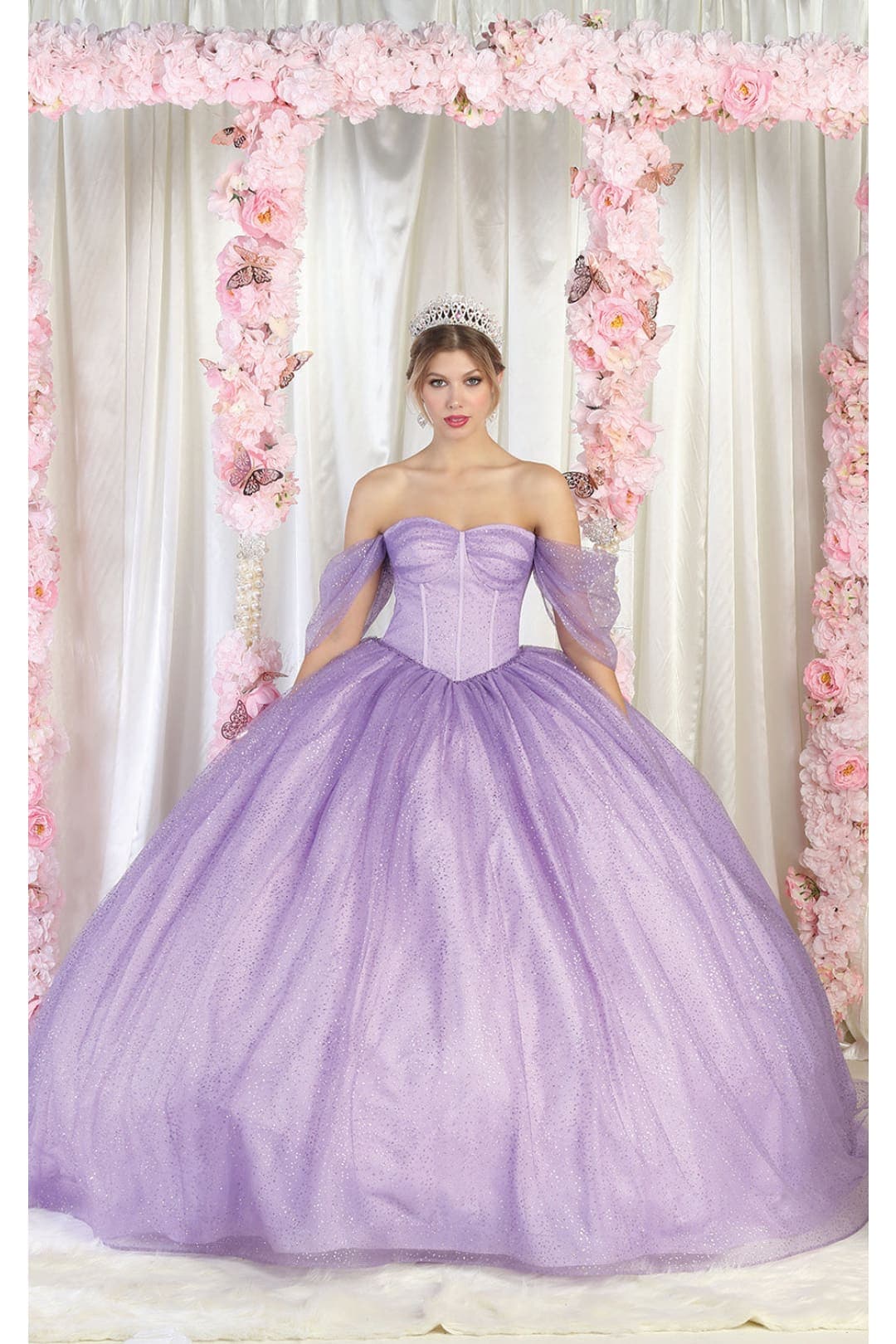 Layla K LK209 Glitter Corset Bone Quinceanera Dress