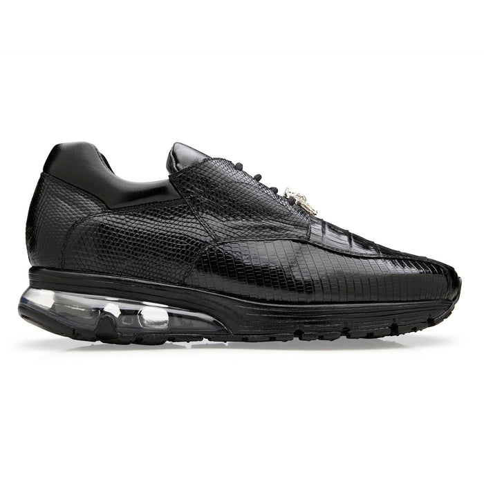 Belvedere Lazaro - Black Genuine Crocodile Leather Shoes