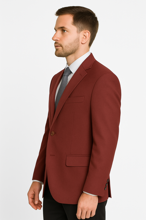 Vinci Burgundy Club Blazer