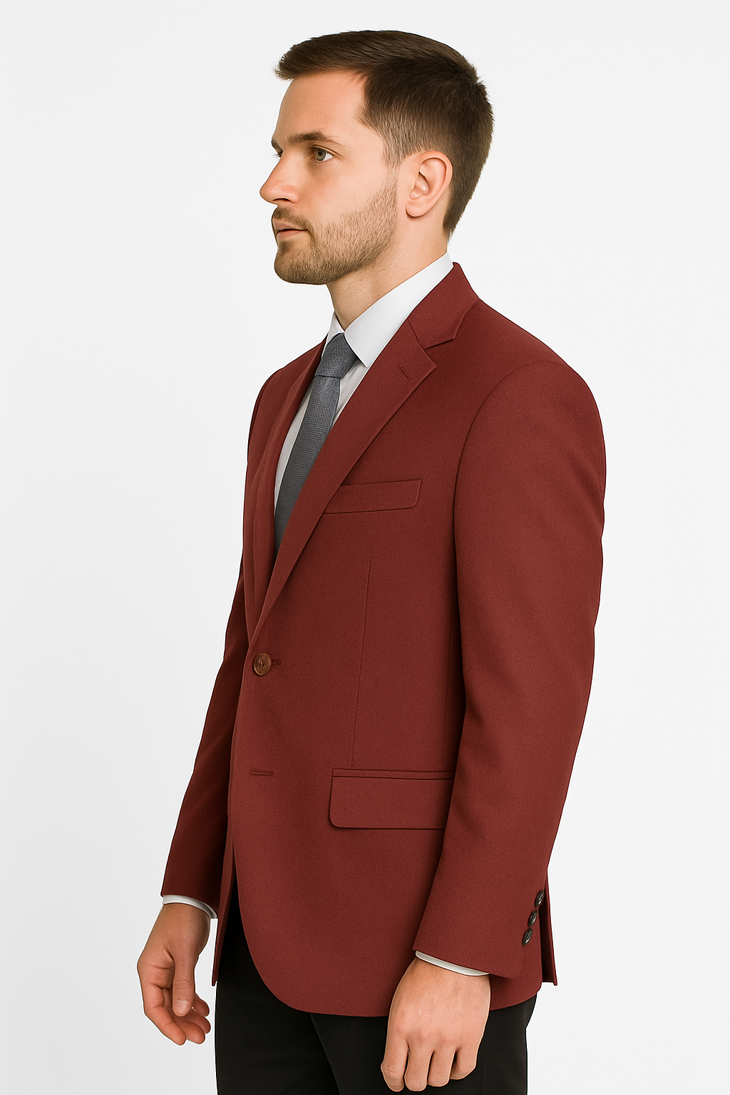Vinci Burgundy Club Blazer