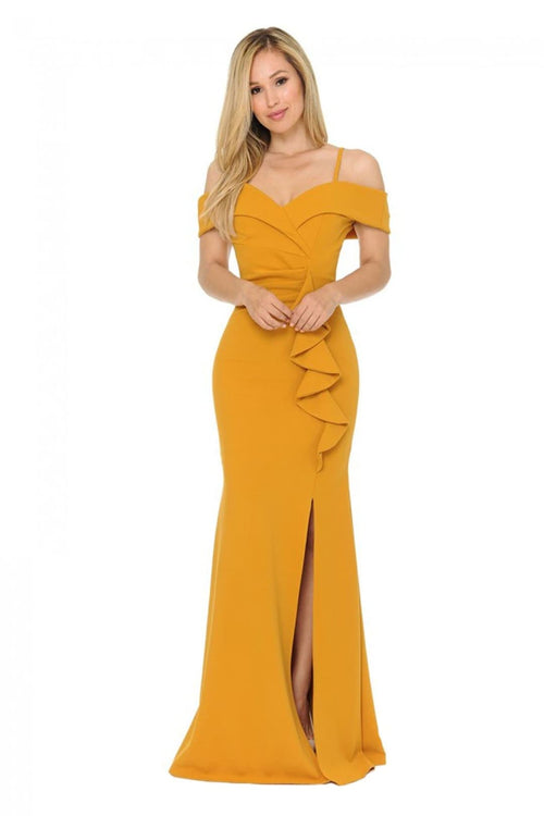 Cold Shoulder Mermaid Ruffled Prom Dresses-New Collection