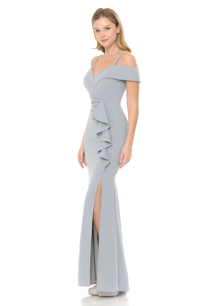 Cold Shoulder Mermaid Ruffled Prom Dresses-New Collection