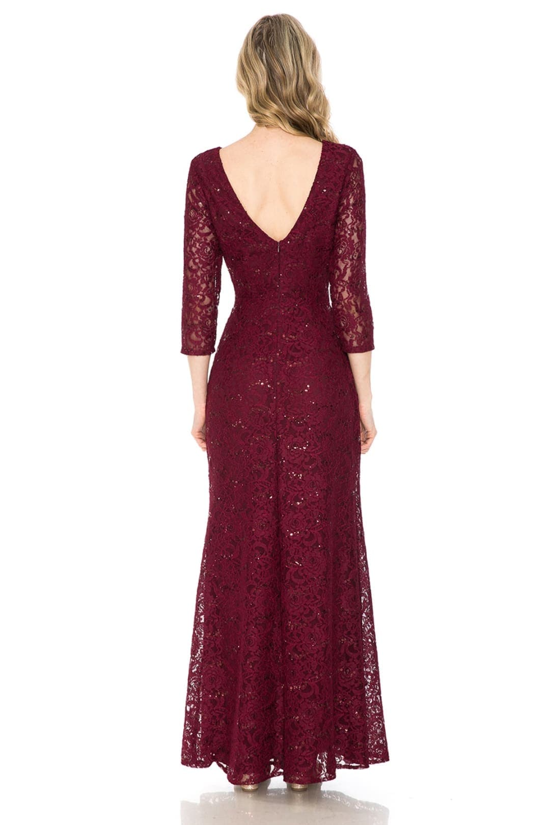 Lenovia 5239 Modest Lace 3/4 Sleeve Mother of the Bride Formal Gown-New Collection