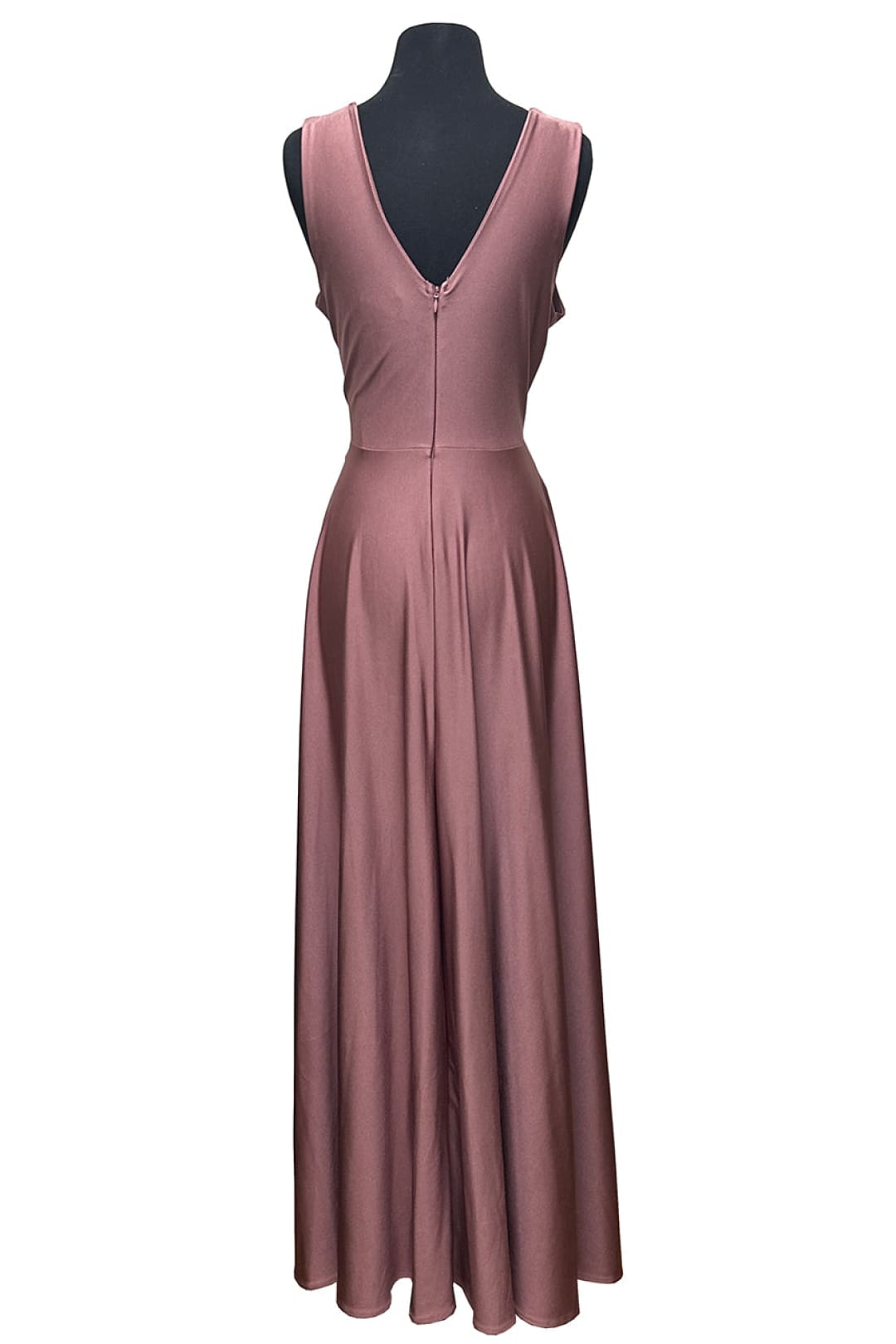 Lenovia 5242 Side Pockets A-line Shiny Long Simple Formal Evening Gown