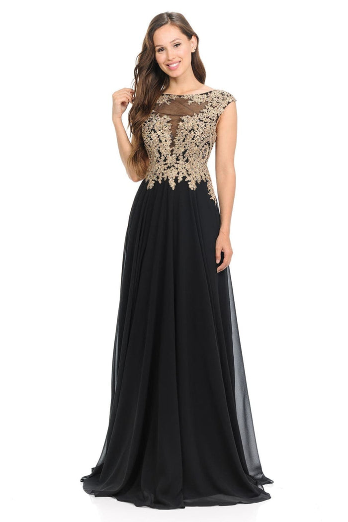 Lenovia 8123 Embroidered Chiffon Mother of Bride Gown-New Collection
