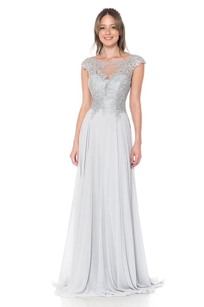 Lenovia 8123 Embroidered Chiffon Mother of Bride Gown-New Collection