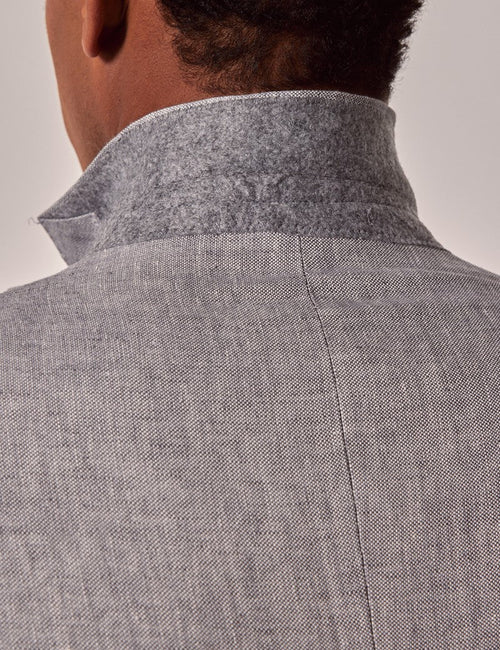 Mens Linen Suit For Beach Wedding - Summer Suit in Light Grey - Men's Tuxedo USA